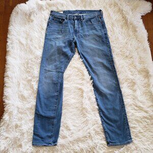 Gap Men's Jeans 32x32 Blue Light Wash Slim Faded Jeans